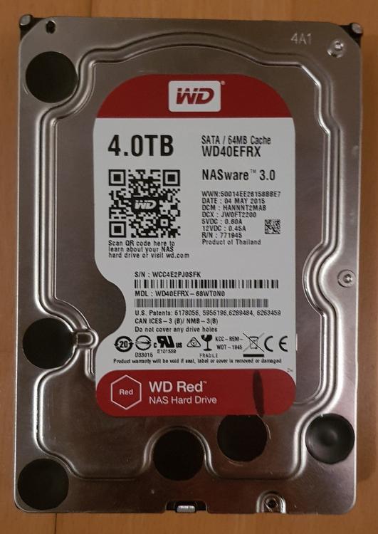 Жесткий диск western digital wd red 4 tb wd40efrx обзор