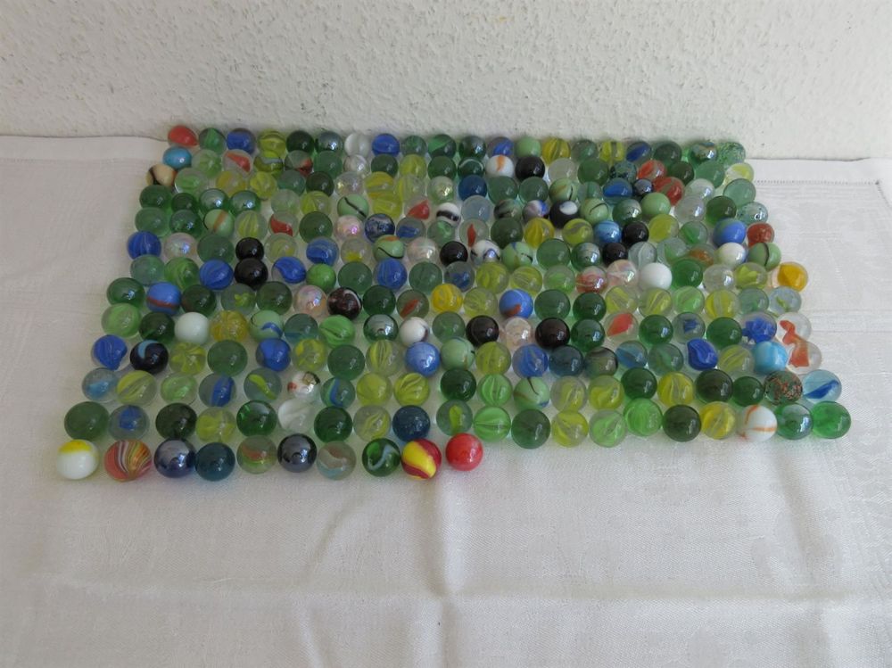 Bunte Glasmurmeln 50-tlg. - Handgefertigte Marmorperlen Für Deko & Spiele