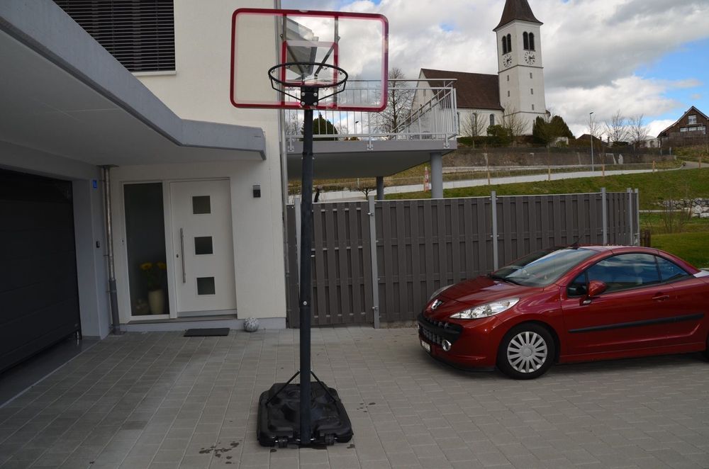Dunlop Basketballkorb Mit Ständer - Höhenverstellbar 165-205cm Inklusive Ball