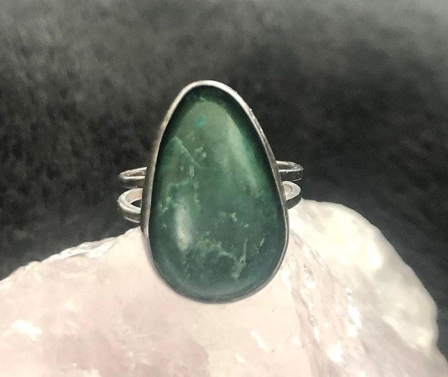 Ring Silber Mit Grunem Stein Kaufen Auf Ricardo