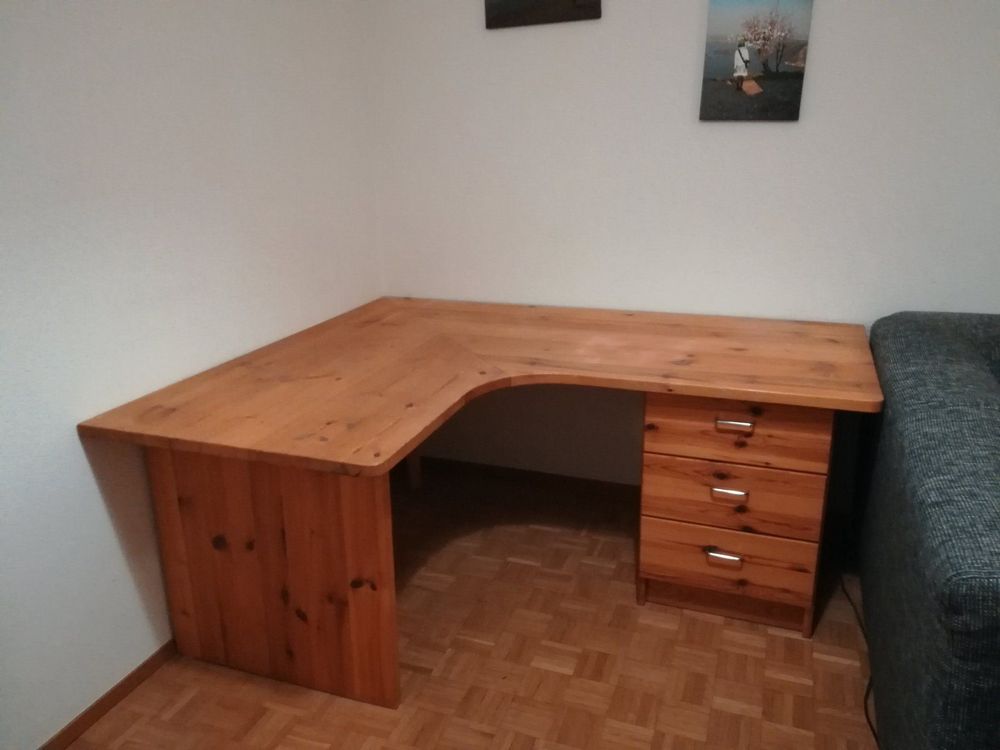 Schreibtisch Massivholz Kiefer | Kaufen auf Ricardo