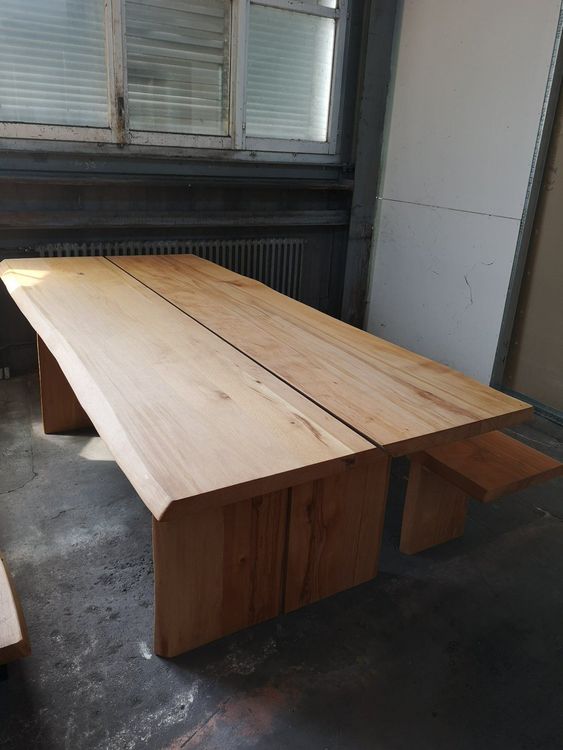 Tisch und Bank Eiche massiv geölt kaufen auf Ricardo