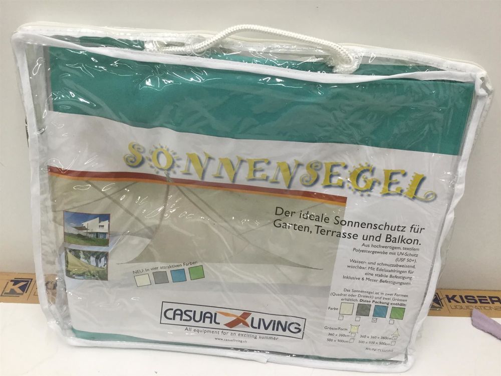 Amgo Dreieckiges Sonnensegel 56x56x56 Cm LSF 50+ – UV-Schutz 95%, Wasser- & Luftdurchlässig Für Terrasse & Garten