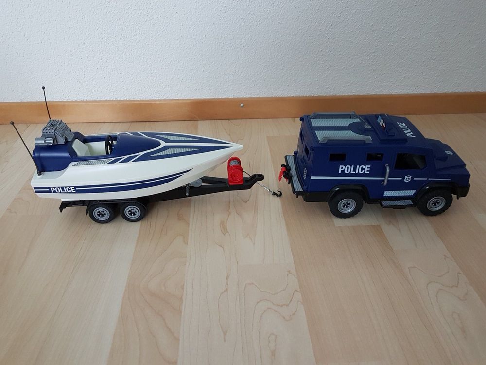 Playmobil PolizeiTruck mit Speedboot Acheter sur Ricardo