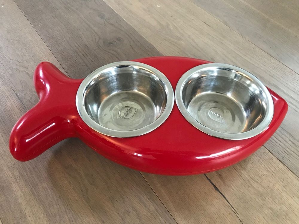 La La Pet Futternapf Aus Edelstahl & Bambus – Stylischer Einzelnapf Für Hunde & Katzen