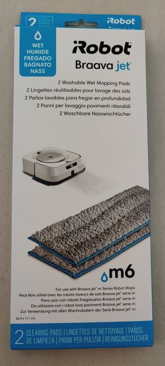 iRobot Waschbare Tücher Washable Pads Lingettes réutilisables Braava jet