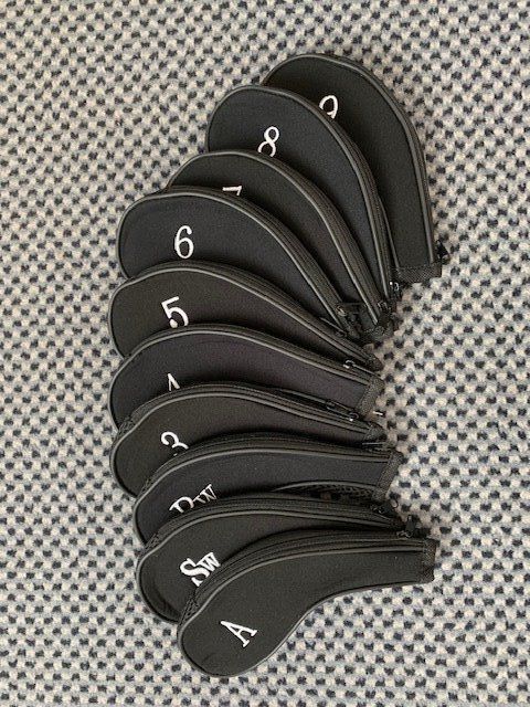 Golf Schlägerhüllen 9-teilig - Katzen Design Mit Austauschbaren Etiketten