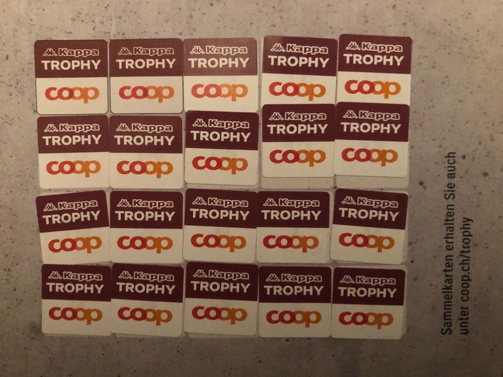 Coop Trophy Kappa 1 volle Karte | Kaufen auf Ricardo