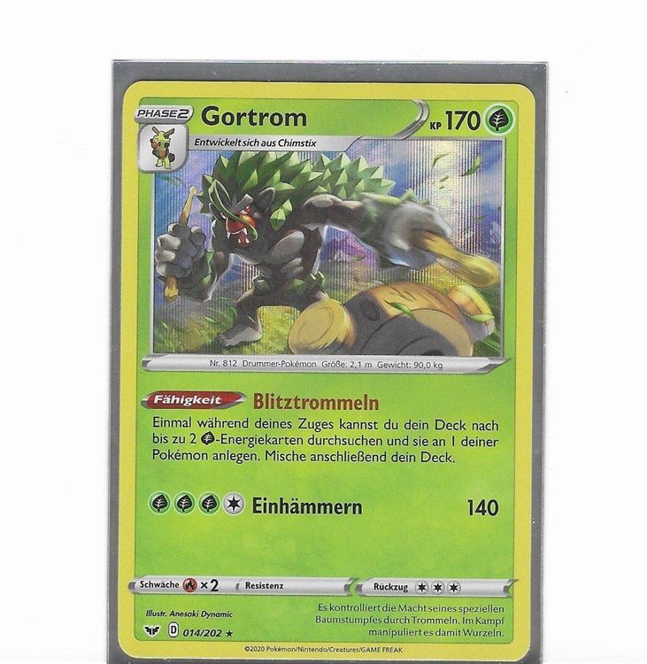 Gortrom 014/202  Holo Pokemon Schwert & Schild