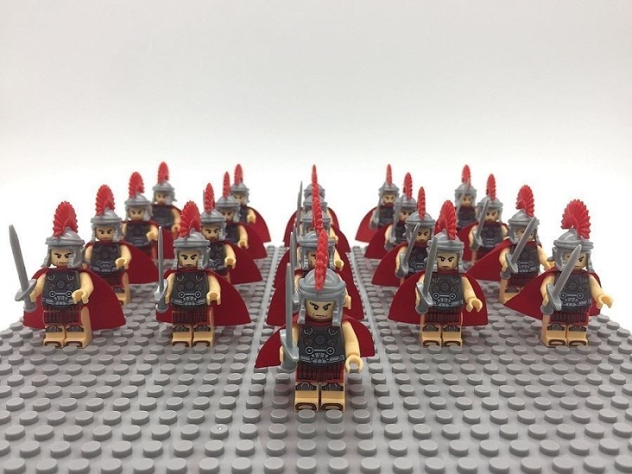 21X Mittelalterliche Ritter Hoplites Minifiguren Armeen Bausteine für Lego Kit* 