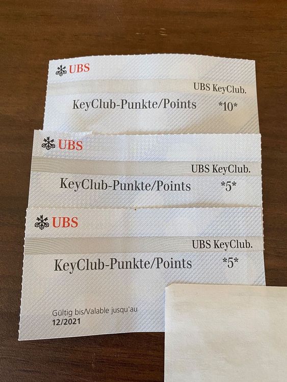 20 UBS ab 1. Kaufen auf Ricardo