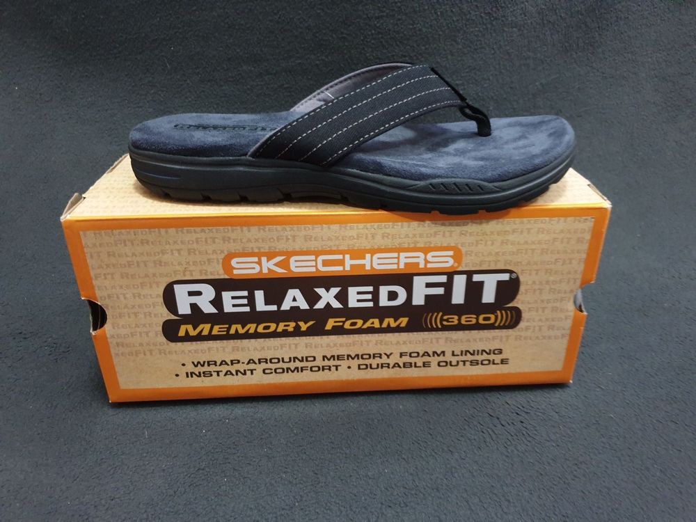 skechers memory foam 360 flip flops