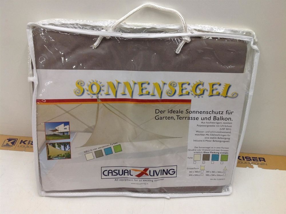 sonnensegel baumwolle dreieck