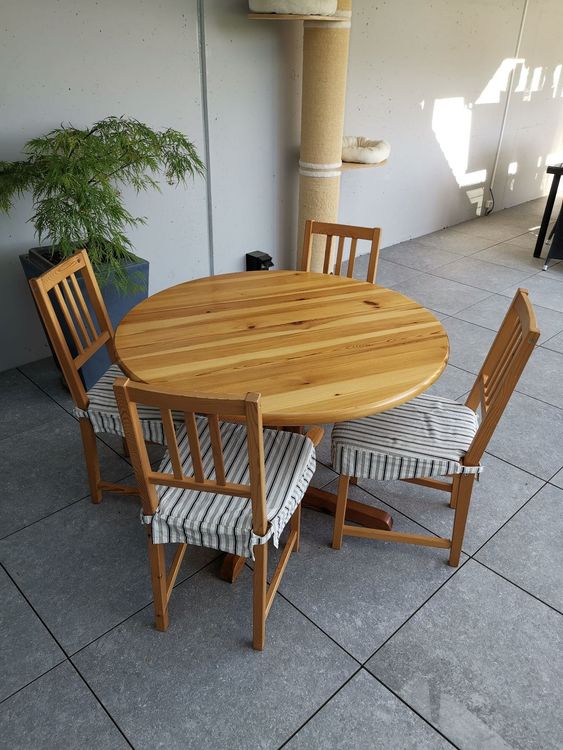 Runder Holztisch | Kaufen auf Ricardo