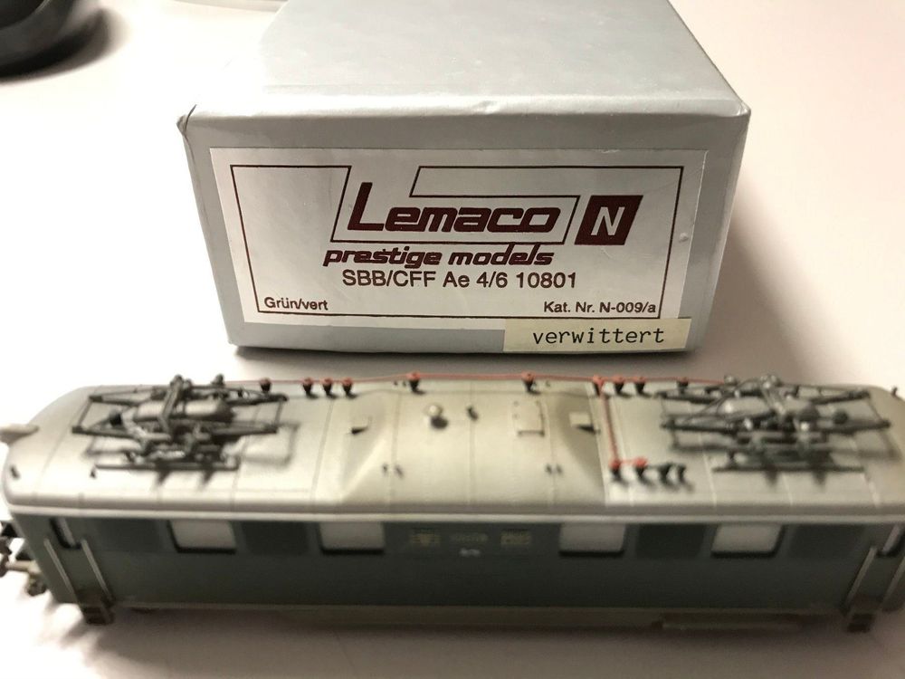 Lemaco SPUR N E-LOK LEMACO SBB/CFF Ae 4/6 10801 GRÜN KAT.NR.N-009/a STÜCK 99/125 C897 