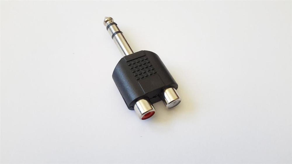 Adapter 6,3 mm Klinke Stereo -> 2x Cinch | Kaufen auf Ricardo