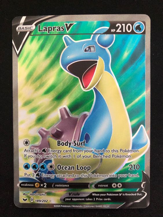 Lapras V Schwert Schild Sammelkarten Datenbank Pokemon De