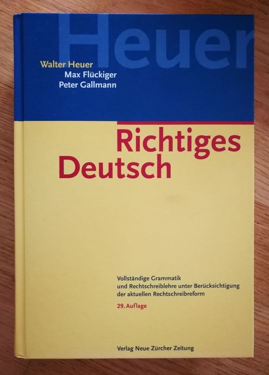 Walter Heuer Richtiges Deutsch Kaufen Auf Ricardo Walter Heuer Richtiges Deutsch Kaufen Auf Ricardo