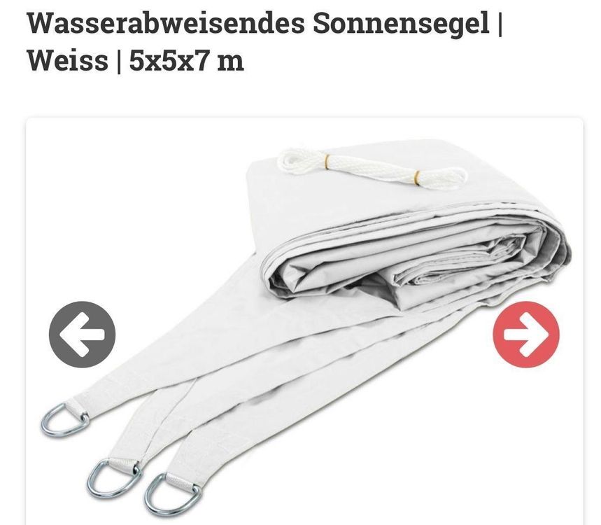 sonnensegel dreieck 7x5