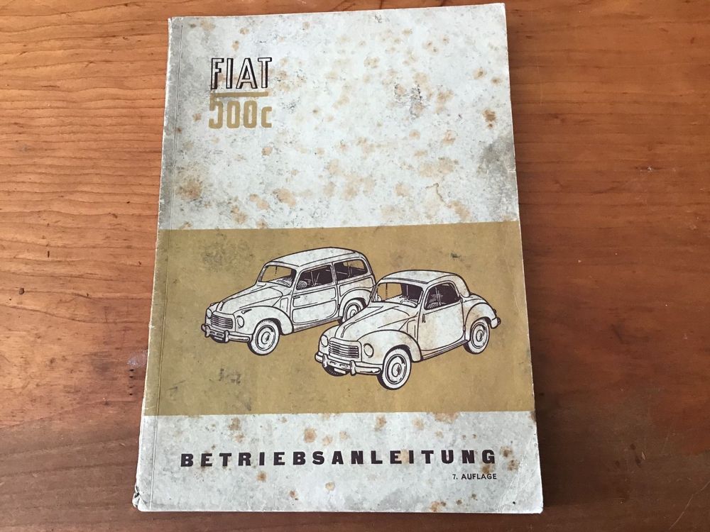 Fiat 500c Topolino Bedienungsanleitung Kaufen Auf Ricardo