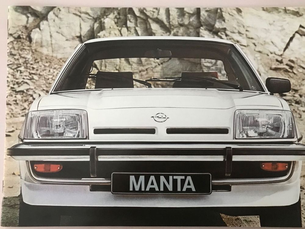 Brochure Opel Manta B 1977 - 4 Pages, Version Belgique Française, Bon état