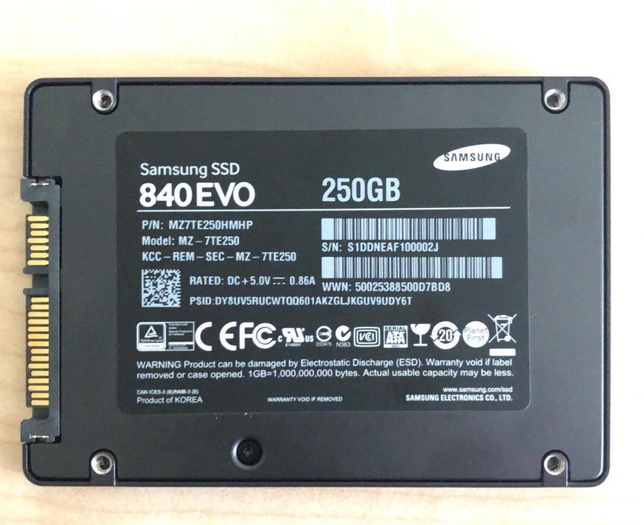 Не определяется ssd samsung 840 evo