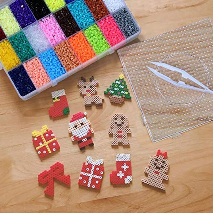 Bügelperlen Set 10000 Teile - 36 Farben Mit Platten & Vorlagen Für Kreative Kinder