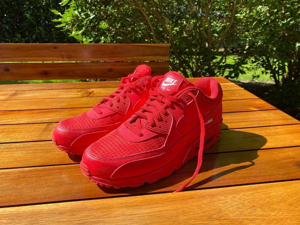 Nike Air Max 90 Triple Red 45.5 | Acheter sur Ricardo