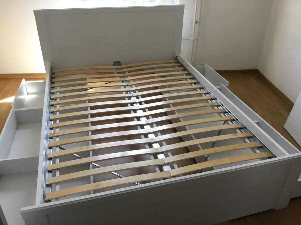 Ikea Brusali Bett Mit Bettkasten Kaufen Auf Ricardo