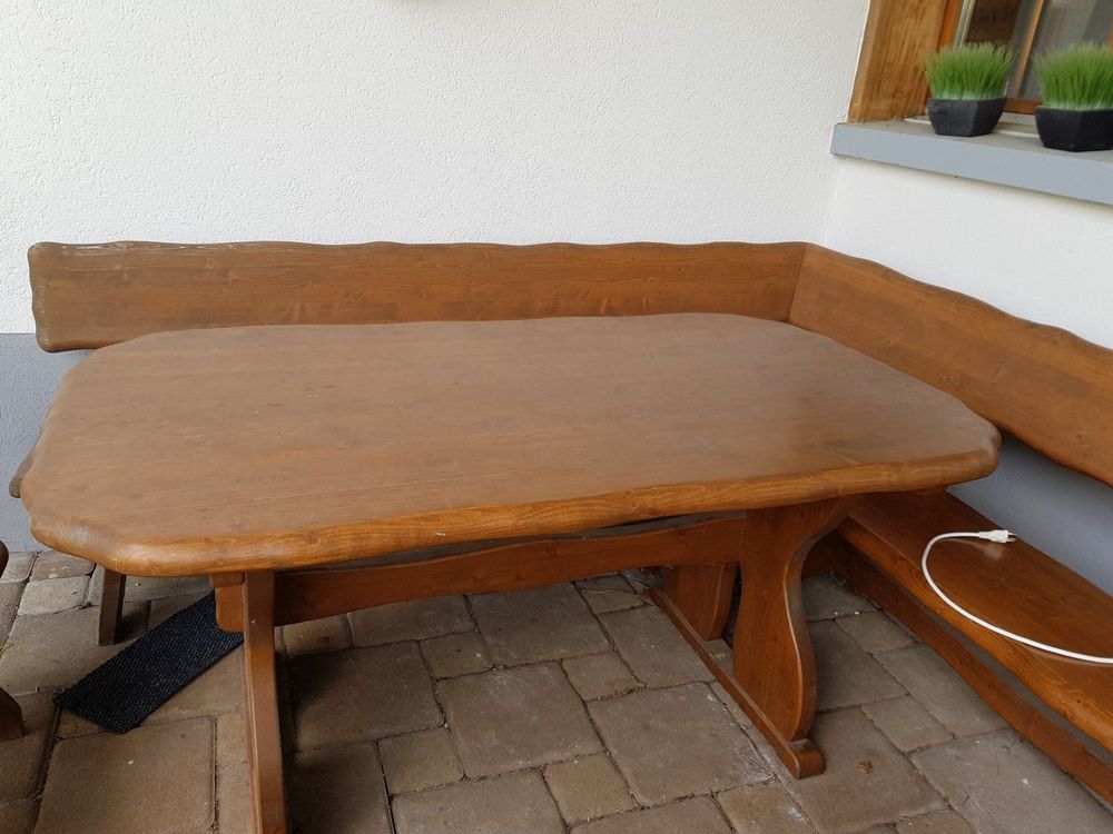Massiver Holztisch inkl Stühle & Eckbank | Kaufen auf Ricardo
