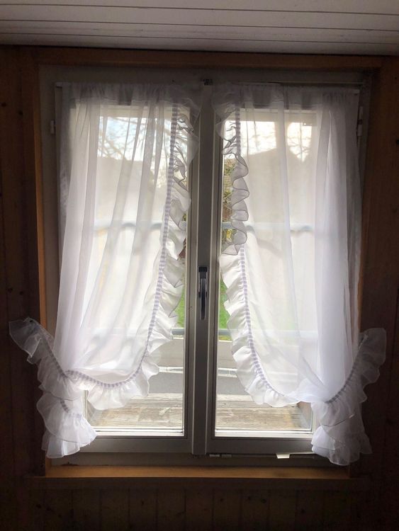 4 Volant Landhaus Vorhänge | Kaufen auf Ricardo