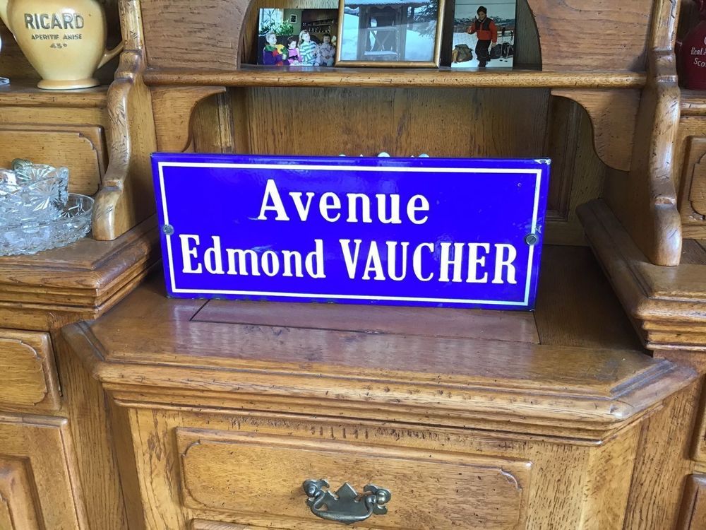 Plaque de rue émaillée Genève E. Vaucher Kaufen auf Ricardo