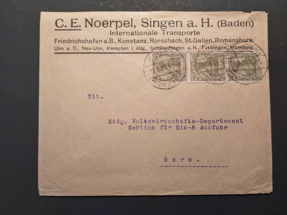 Brief Deutschland- Schweiz 1921 | Kaufen auf Ricardo