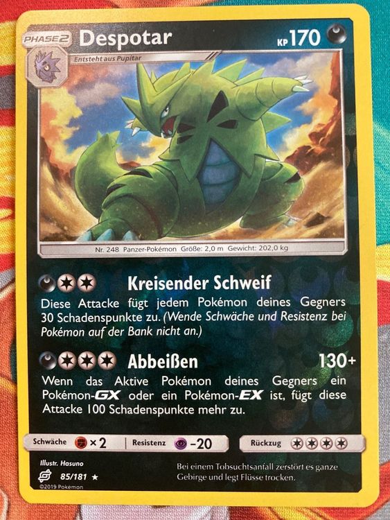 Pokemonkarte Despotar revers-holo 85/181 | Kaufen auf Ricardo