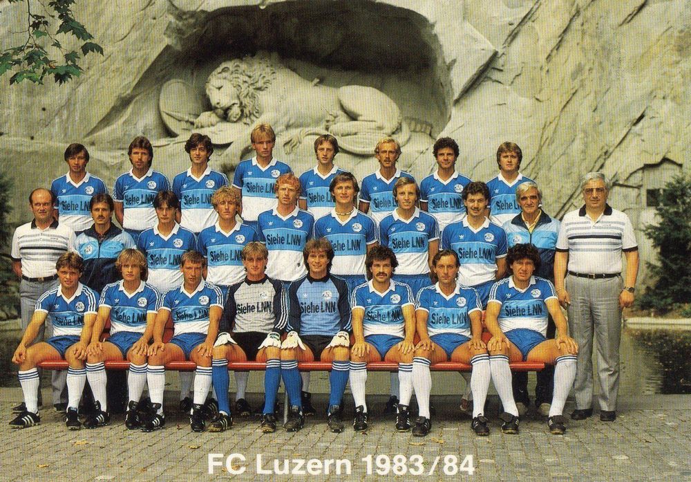 FC LUZERN FCL MANNSCHAFTSKARTE 1983-1984 kaufen auf Ricardo