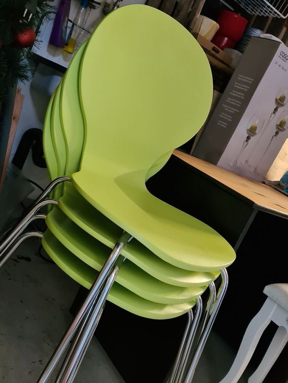 4 Küchenstühle/Essstühle stapelbar | Kaufen auf Ricardo