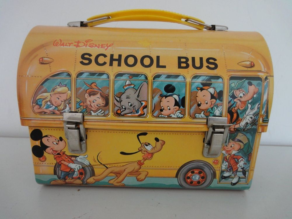 Walt Disney School Bus Lunch Box, Blech Kaufen auf Ricardo