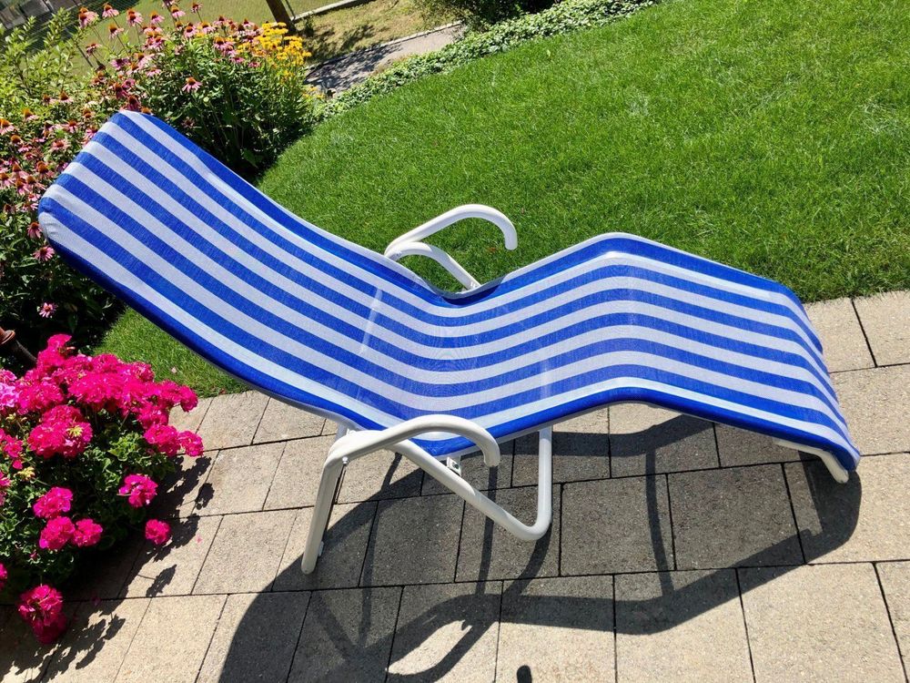 Liegestuhl neig- und zusammenklappbar | Kaufen auf Ricardo