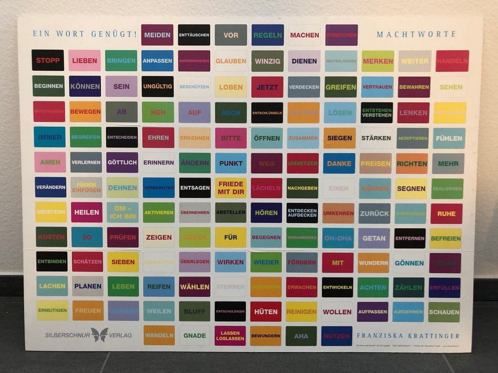 Machtworte - Blickfang für jeden Raum Kaufen auf Ricardo