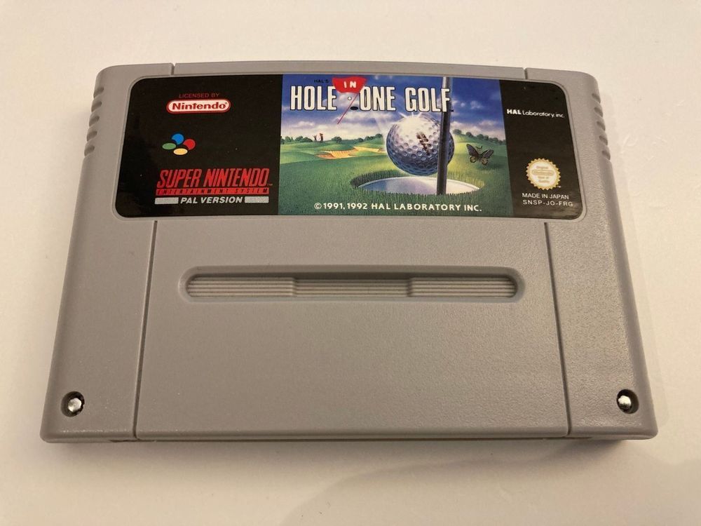 SNES Spiel - Hal's Hole in One Golf 1