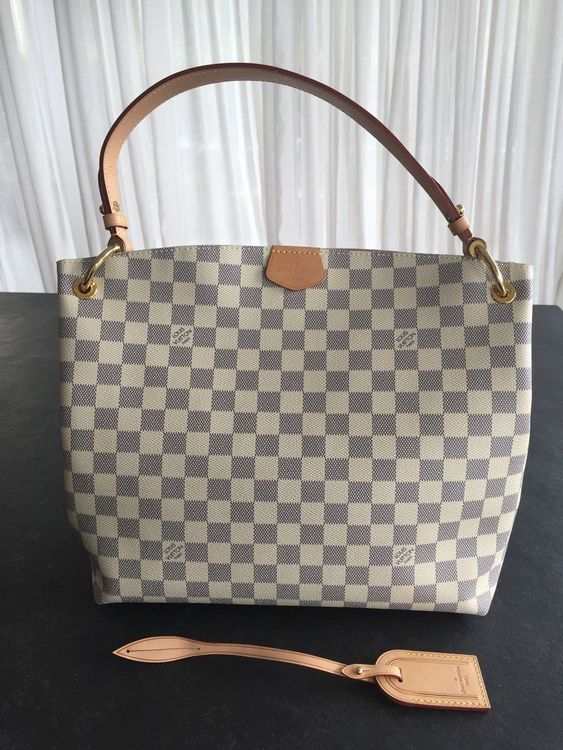 Lv Handbags Vuitton Damier Azur Canvas Damier Graceful Mm Louis