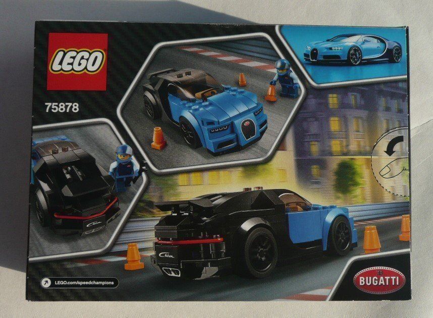 LEGO 75878 Speed Champions Bugatti Chiron mit Cockpit Race N4/17