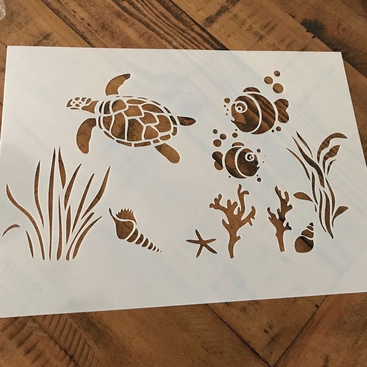 Malschablone Unterwasserwelt A4 NEU | Kaufen auf Ricardo