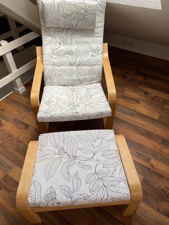 Ikea Sessel Pöang mit Hocker (neu) | Kaufen auf Ricardo