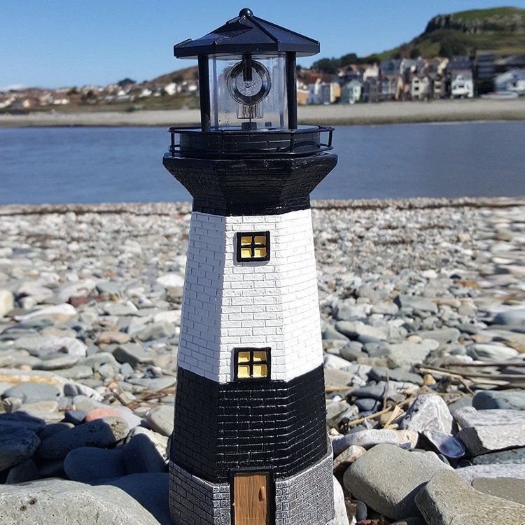 Leuchtturm Schwarz-weiss - 39cm hoch | Kaufen auf Ricardo