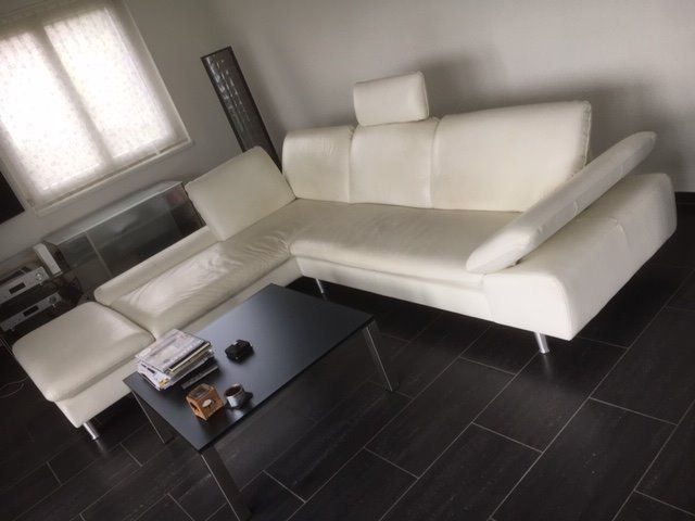 Ledersofa weiss 280 x 235 | Kaufen auf Ricardo