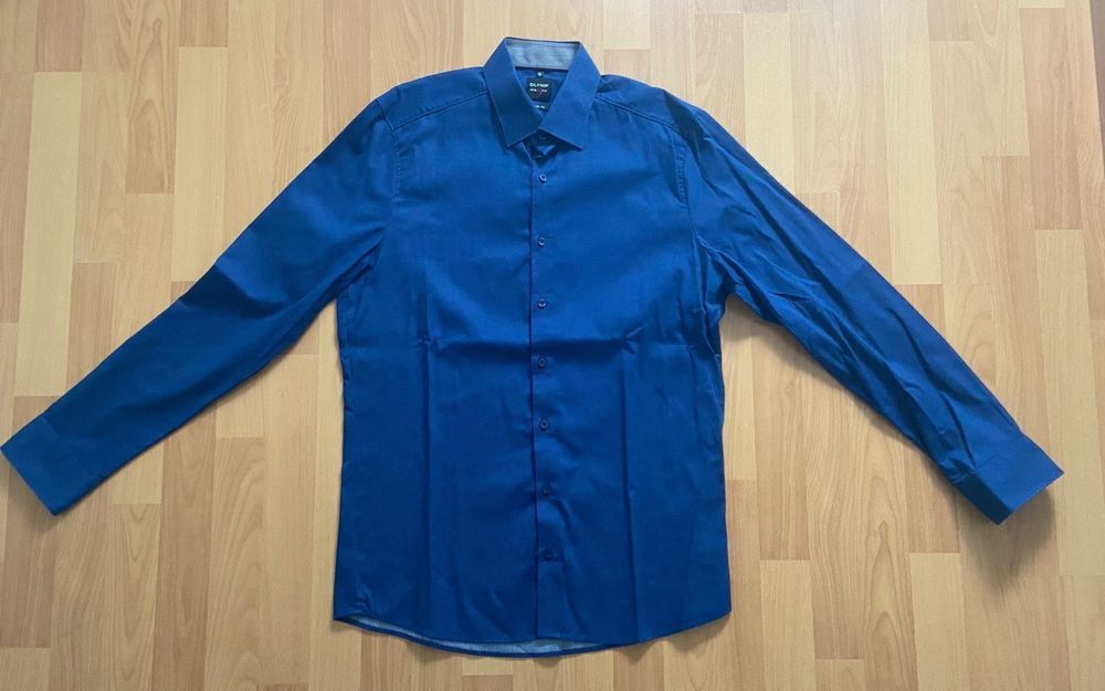 Olymp Hemd blau mit weissen Punkten Kaufen auf Ricardo Olymp Hemd blau mit weissen Punkten Kaufen auf Ricardo