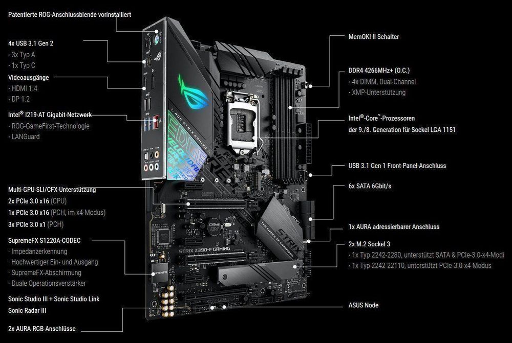 ASUS ROG STRIX Z390-F GAMING | Kaufen auf Ricardo