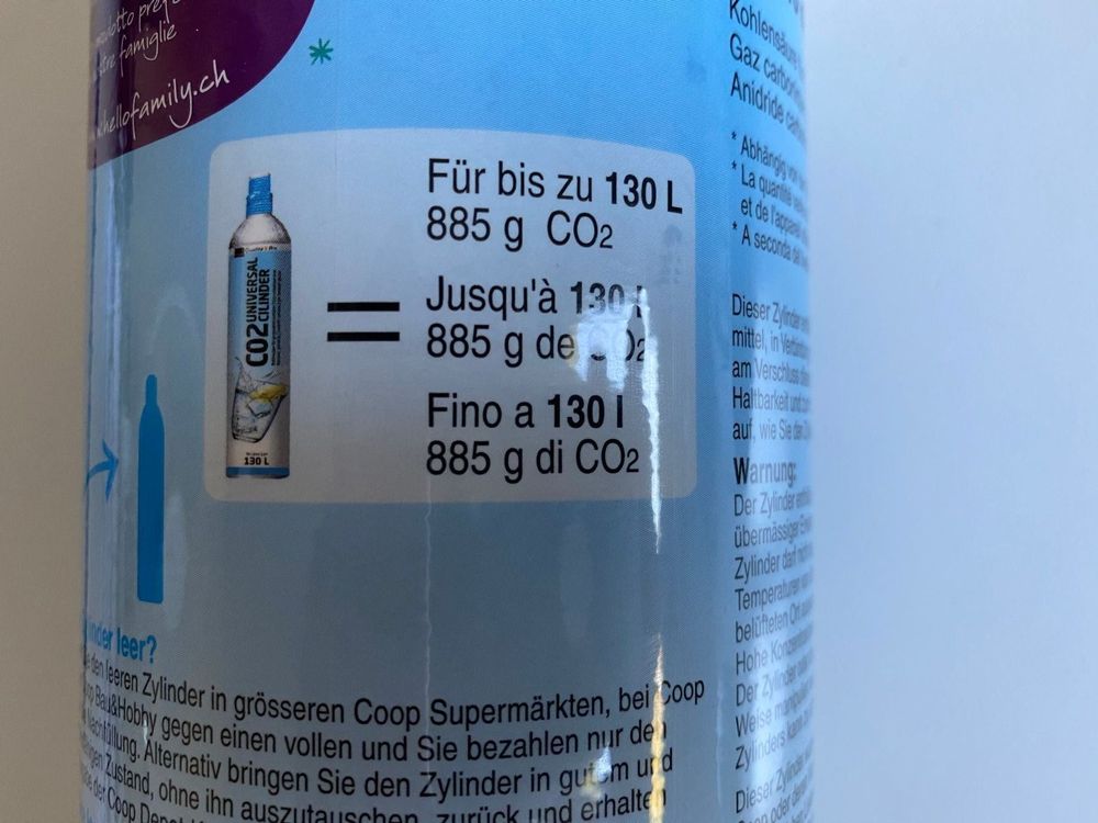 soda stream co2 zylinder 130l kaufen auf ricardo