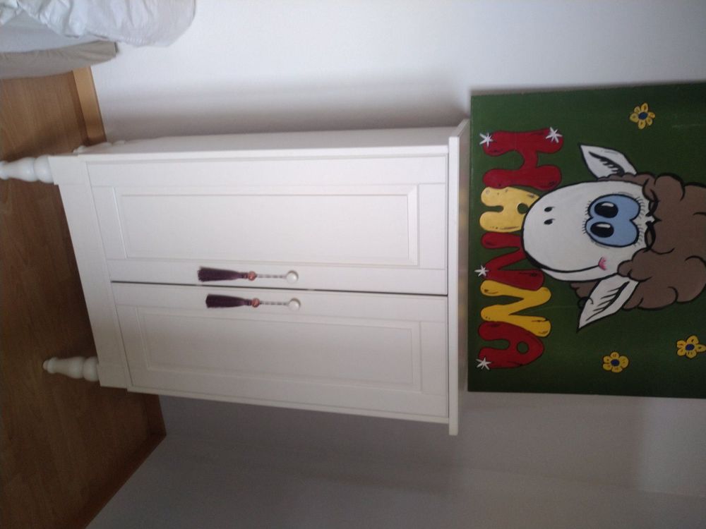 Schrank Kindergarderobe HOLZ weiss/creme | Kaufen auf Ricardo